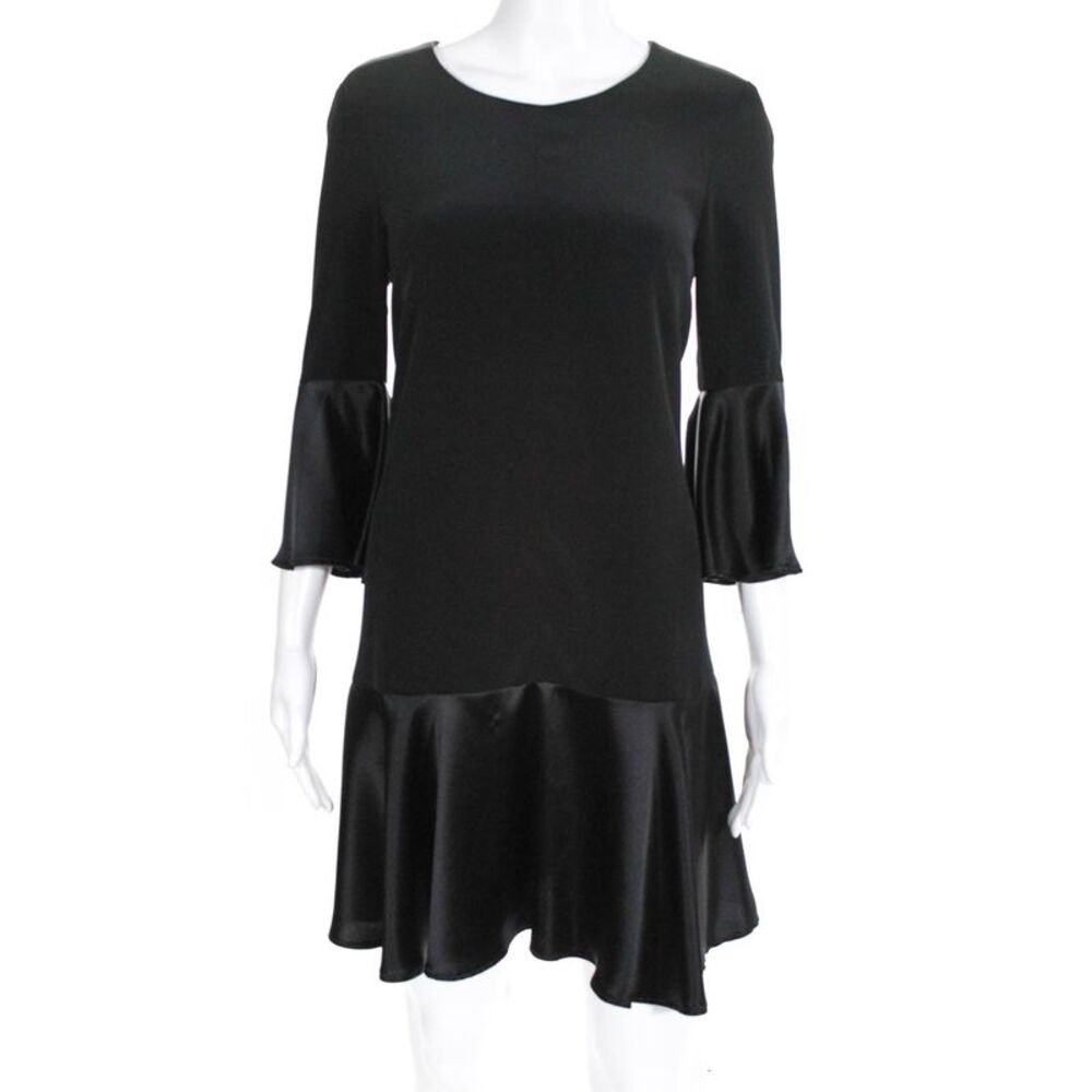 Slate & Willow Womens Black Trapeze Dress Size 2 10801941